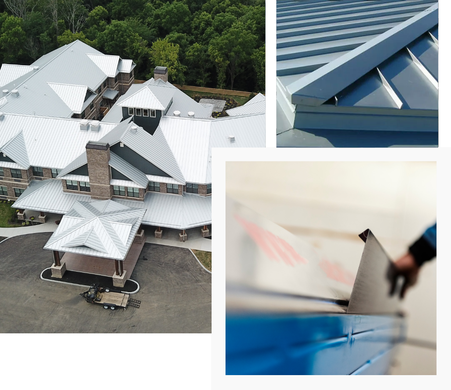 Sheet metal roofing